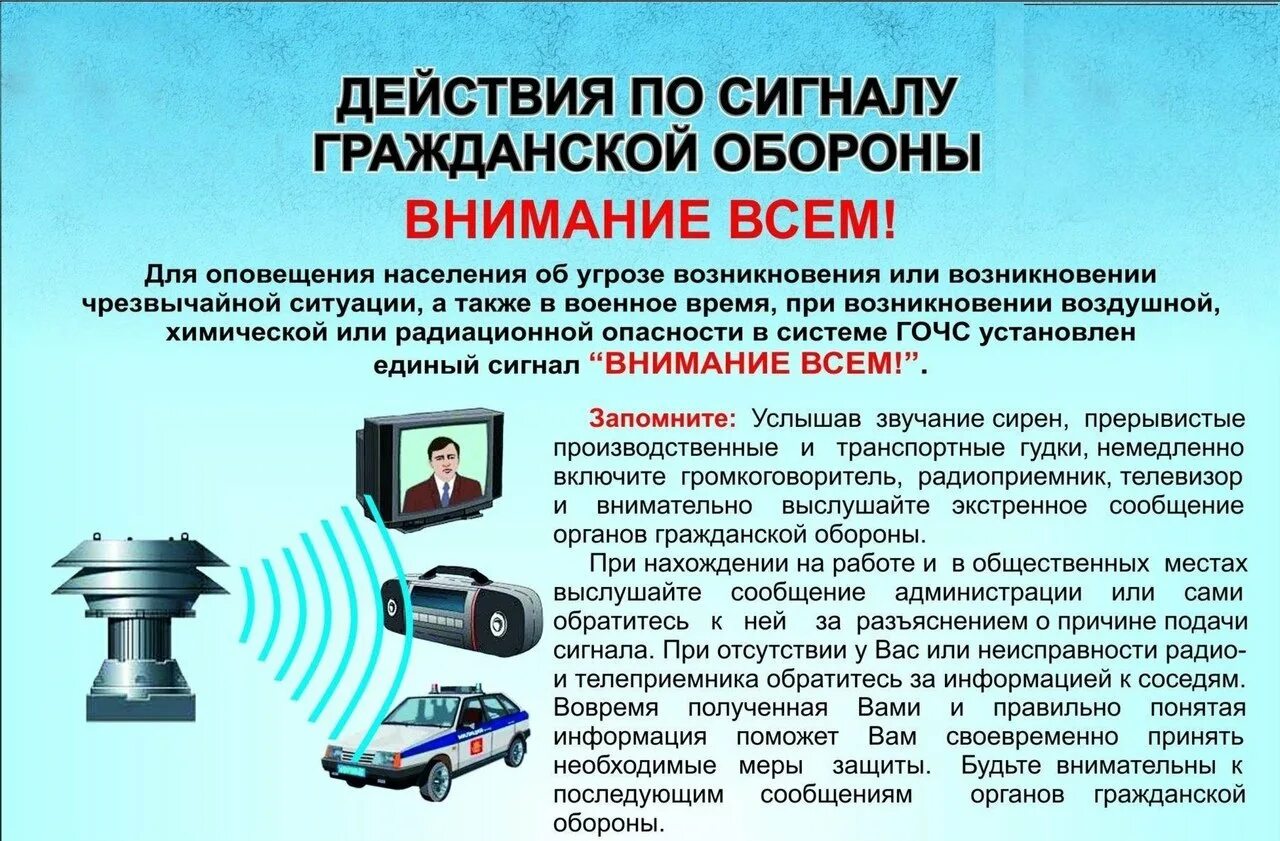 Что означает внимание всем. Действия при получении сигнала внимание всем. Действия по сигналу гражданской обороны внимание всем. Сигналы оповещения гражданской обороны. Действия по сигналу оповещения внимание всем.