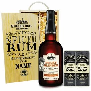 Personalised Peaky Blinders Spiced Rum Gift Set Hamper (70cl): Amazon.