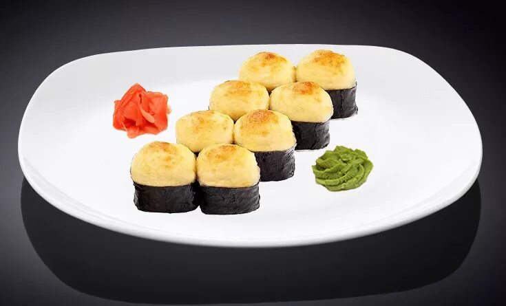 Футомаки запеченный ролл. Суши с сливочным кремом сверху. Запеченный ролл bluefin. Запеченный ролл в нори. Запеченные роллы суши суси.