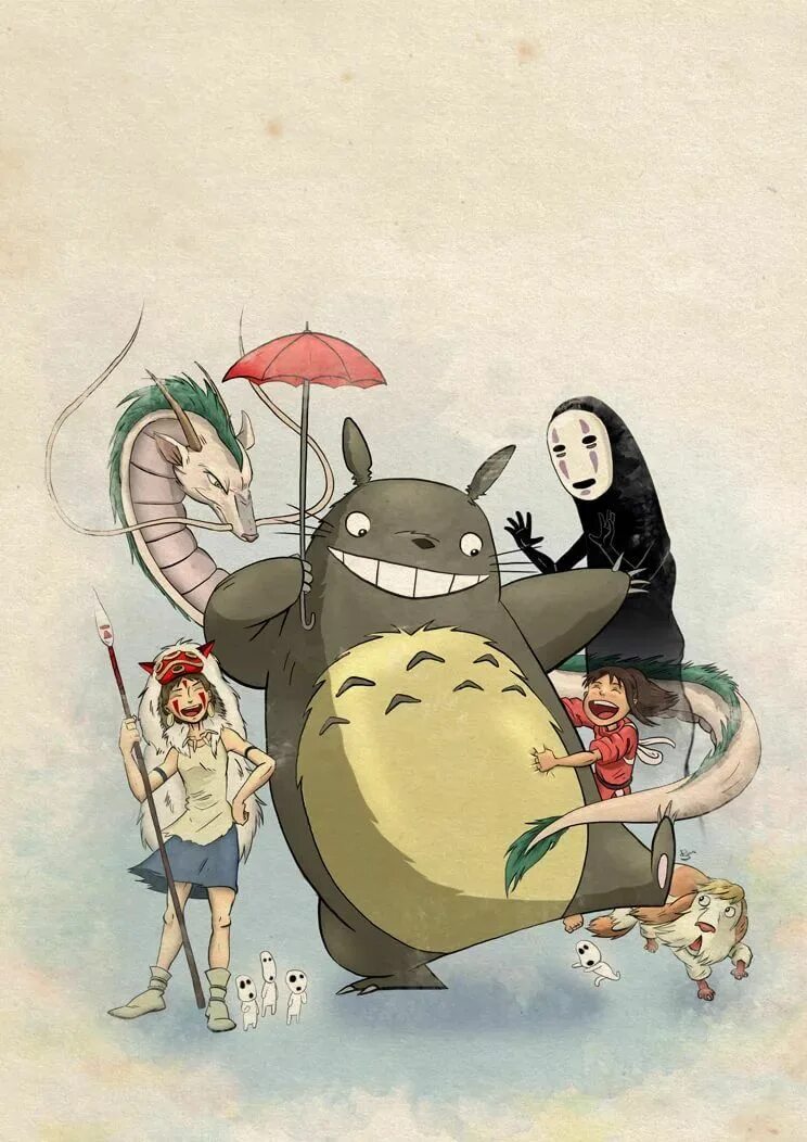Герои японских мультфильмов. Аниме хаяо миядзаки тоторо. Studio ghibli хаяо миядзаки. Персонажи хаяомиадзаки. Аниме от хаяо миядзаки.