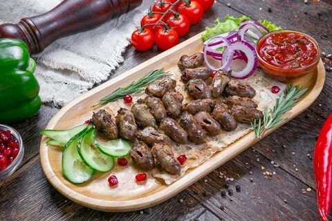 Желудки на мангале рецепт