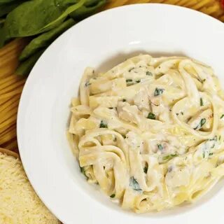 Рецепт фетучини с курицей в сливочном