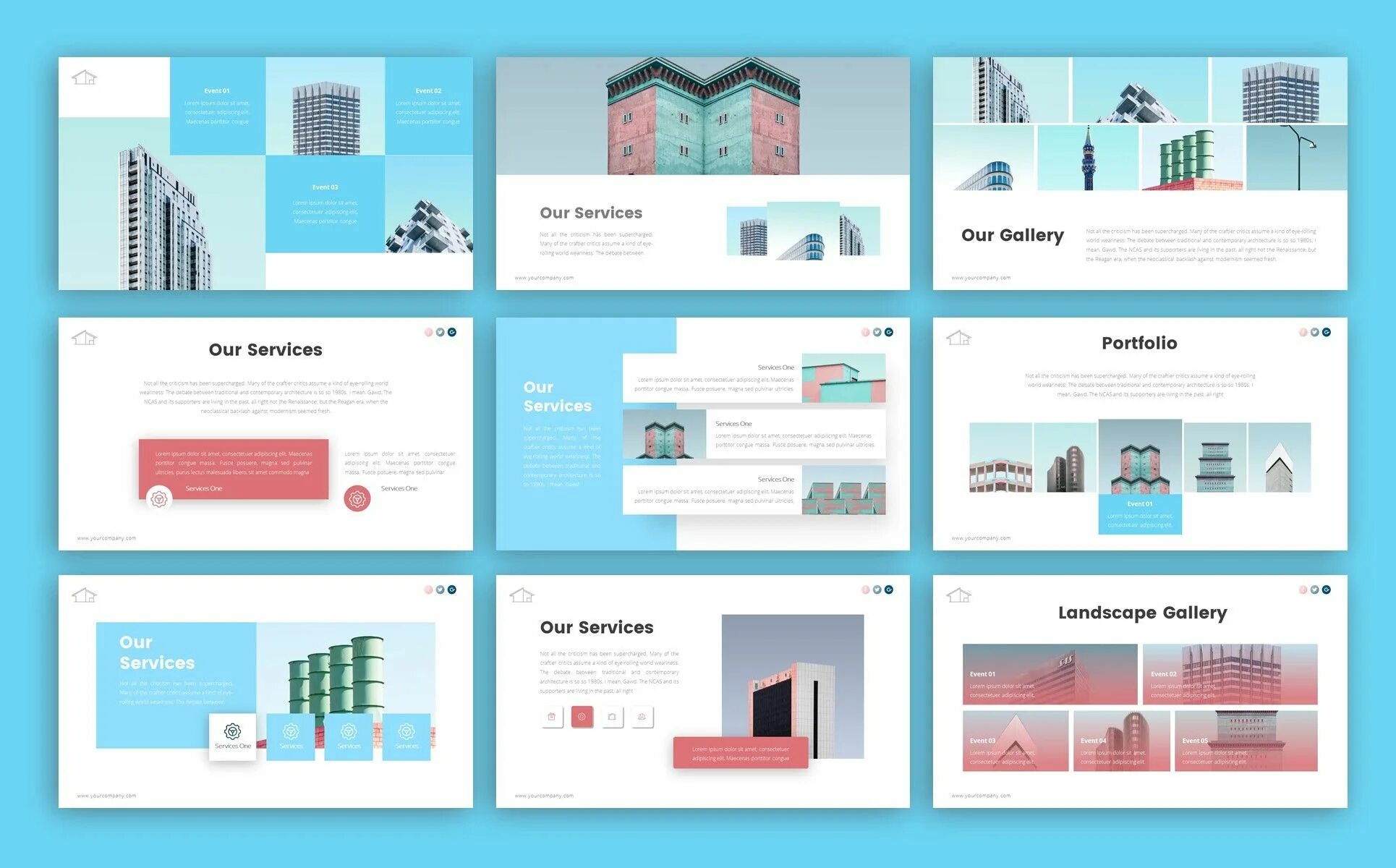 Arrow - Business Presentation PowerPoint template Business presentation, Powerpo