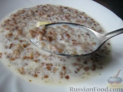 Гречневая каша с фото на молоке