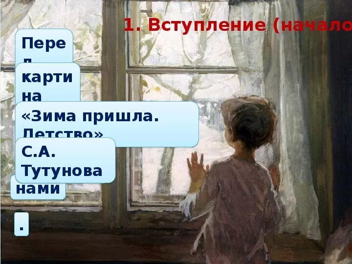 Сочинение девочка у окна. Тутунов зима пришла детство картина. Картина Тутунова зима пришла детство. Картина Сергея Тутунова зима пришла детство. Картина Сергея Андреевича Тутунова зима пришла детство.