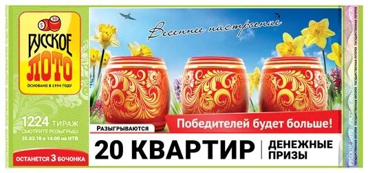 Тираж 1604 сколько бочонков останется в мешке. Тираж 1604 сколько бочонков останется в мешке