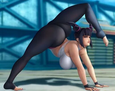 flowerxl, juri han, capcom, street fighter, 1girls, ass, big ass, black hai...