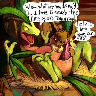 blitzdrachin, eevee, grovyle, original character, nintendo, pokemon mystery...