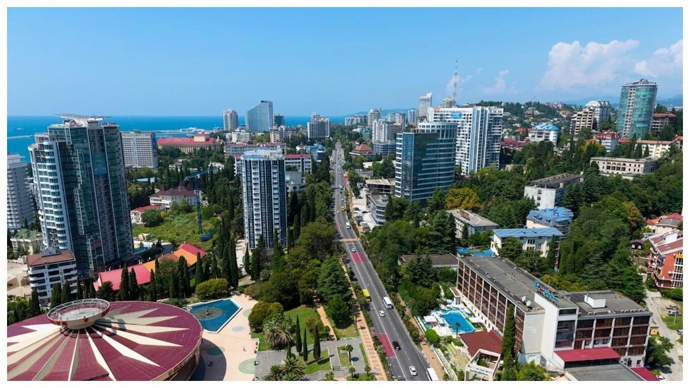 Сколько живет в сочи. Сочи центр города. Сочи Центральный район. Районы центра Сочи. Курортный проспект Сочи.