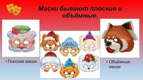 Театральные маски 3 класс презентация