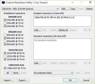 Custom resolution utility
