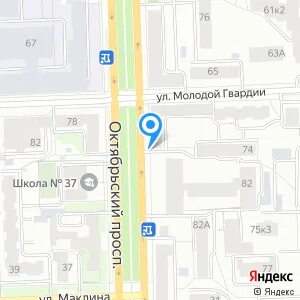 Октябрьский проспект киров карта
