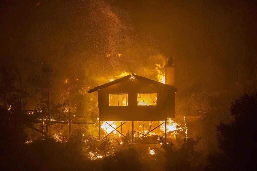 House is burning. Fire house. a house on fire.