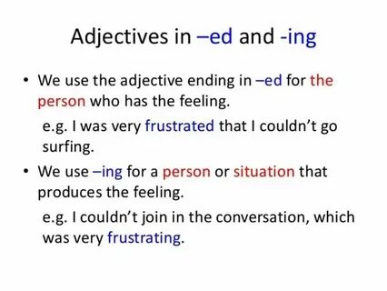 Adjective endings