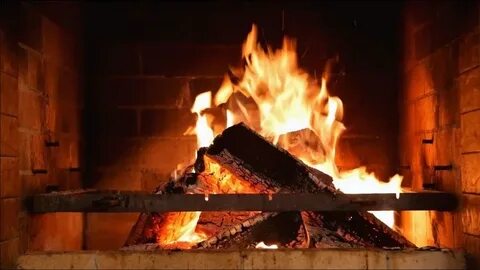 Треск камина видео