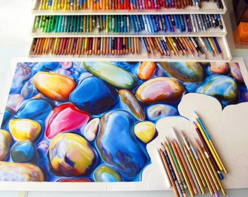 Живопись цветными карандашами. Рисунки цветные. Рисунки цветными карандашами. Акварель и цветные карандаши.