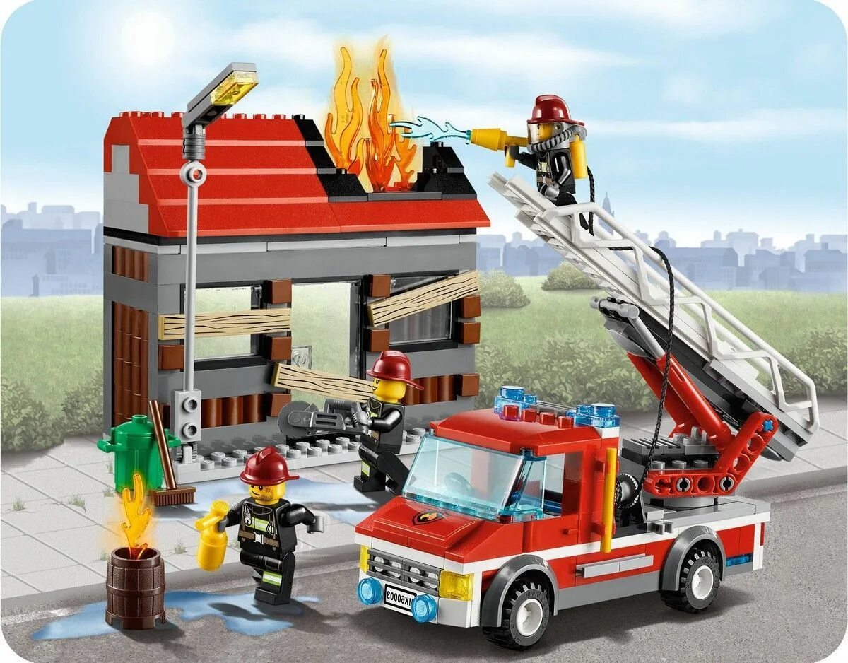 Сити пожарная. Лего Сити пожарные 60003. Лего Сити 60003. LEGO City 60003. LEGO 60003.