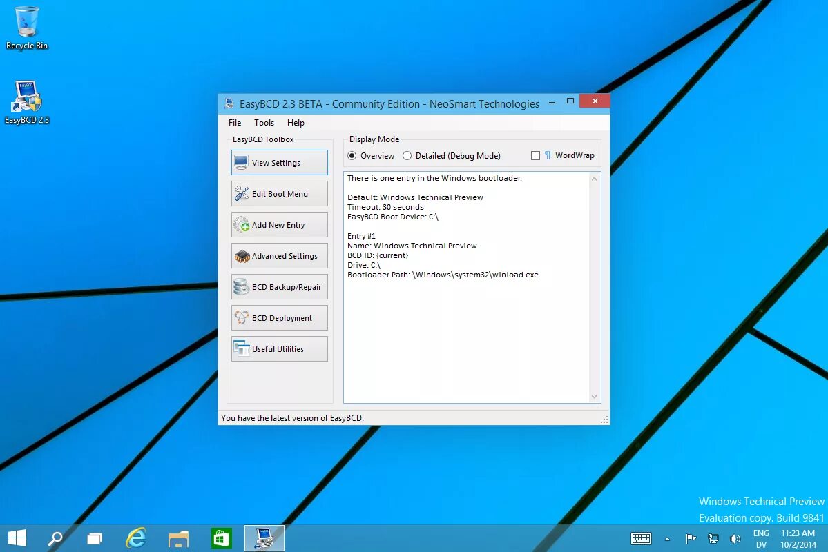 Copy from build. Виндовс 10 техникал превью. windows technical preview build 9841. windows 10 technical preview build 9841. bcd windows 10 утилита.