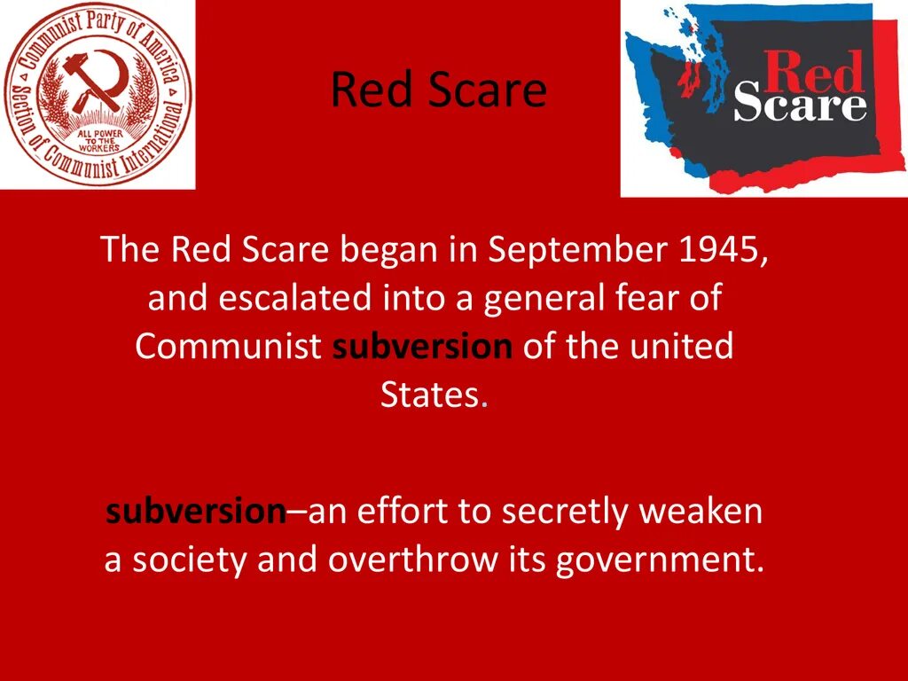 Red scare