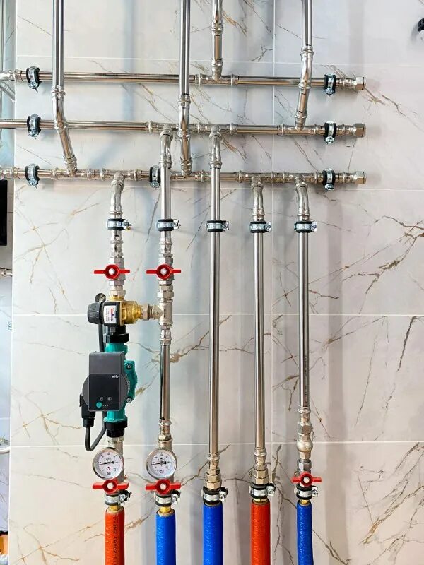 Отопление оскол. Распределительный узел отопления во дворе. Котельная теплые полы 2 этажа. Отопление оскол. Отопление водоснабжение.