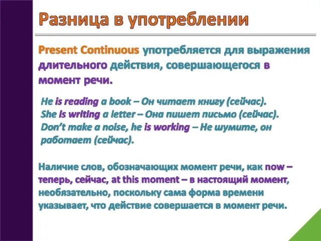 Как употребляется present Continuous. Глаголы не употребляющиеся в present Continuous. Когда have употребляется в Continuous. Have не используется в Continuous. Использование present continuous