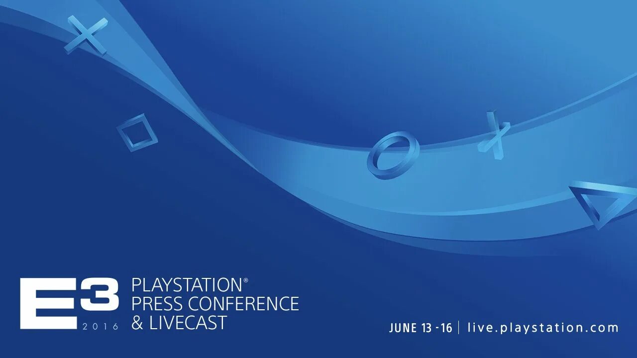 Playstation 2016a. E3 2016 Sony. PLAYSTATION 2016. E3 Conference. Go:Livecast.