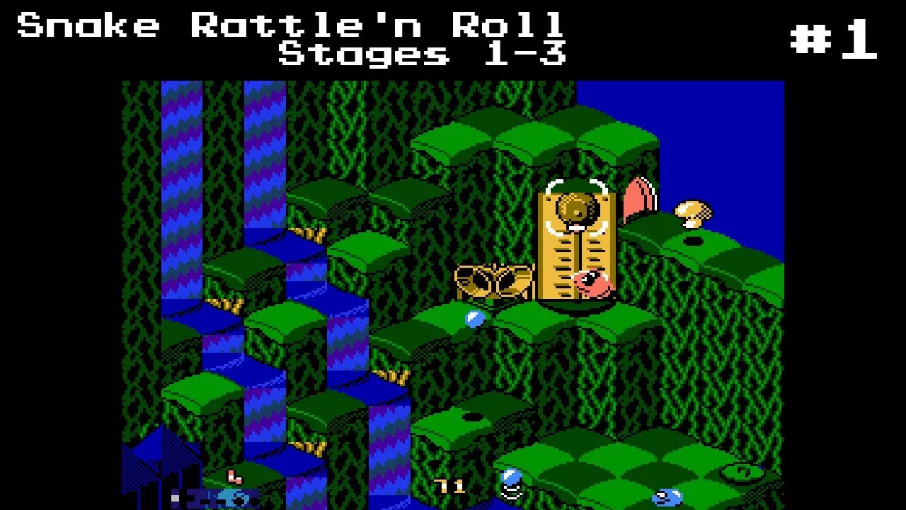 Rattle n roll. Snake Rattle n Roll Sega. Snake Rattle n Roll NES. Snake Rattle n Roll Sega Genesis картридж. Snake Rattle n Roll Денди вид всех уровней.