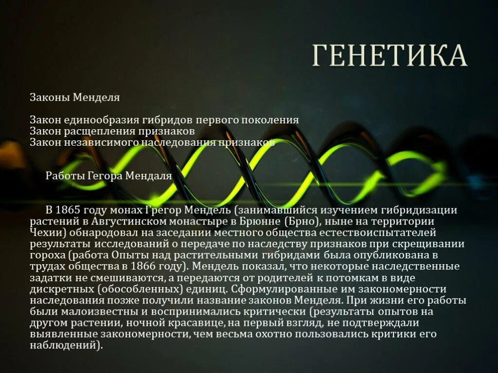 Тема генетика. Генетика биология. Роль генетики в современном мире. Значимость генетики.