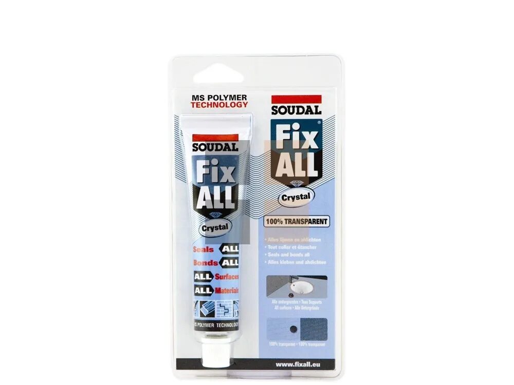 Fix them all. Soudal fix all тюбик. fix all crystal прозрачный клей-герметик. фикс алл кристал прозрачный 10*80 мл блистер 122393. клей fix all 6мл.