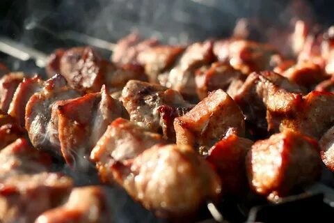 Мясо на углях лабытнанги