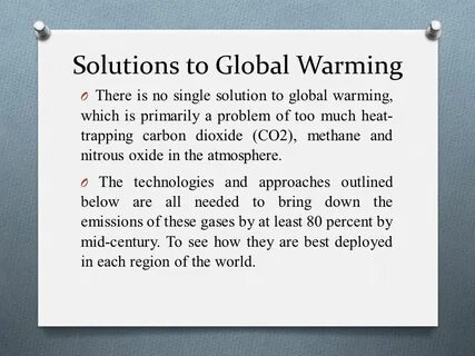 Causes of global warming
