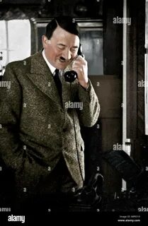 Hitler on the telephone, January 1935. 