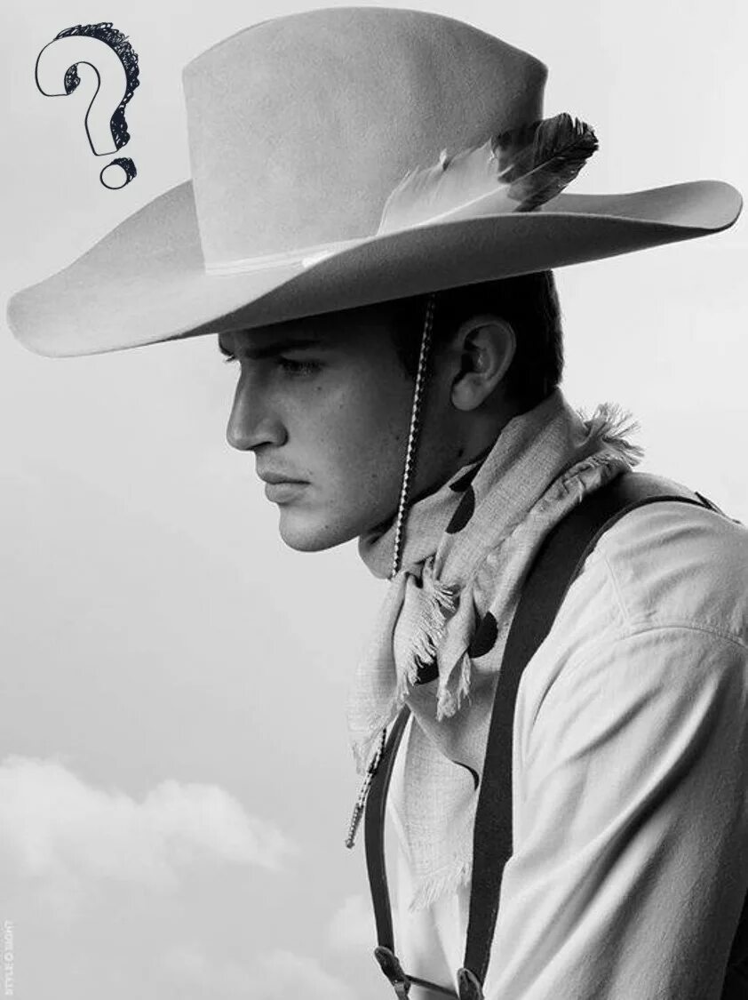 Ковбои мужчина. Шон Томсон - male model. Ковбой. Парень в ковбойской шляпе. Мужской портрет в шляпе.