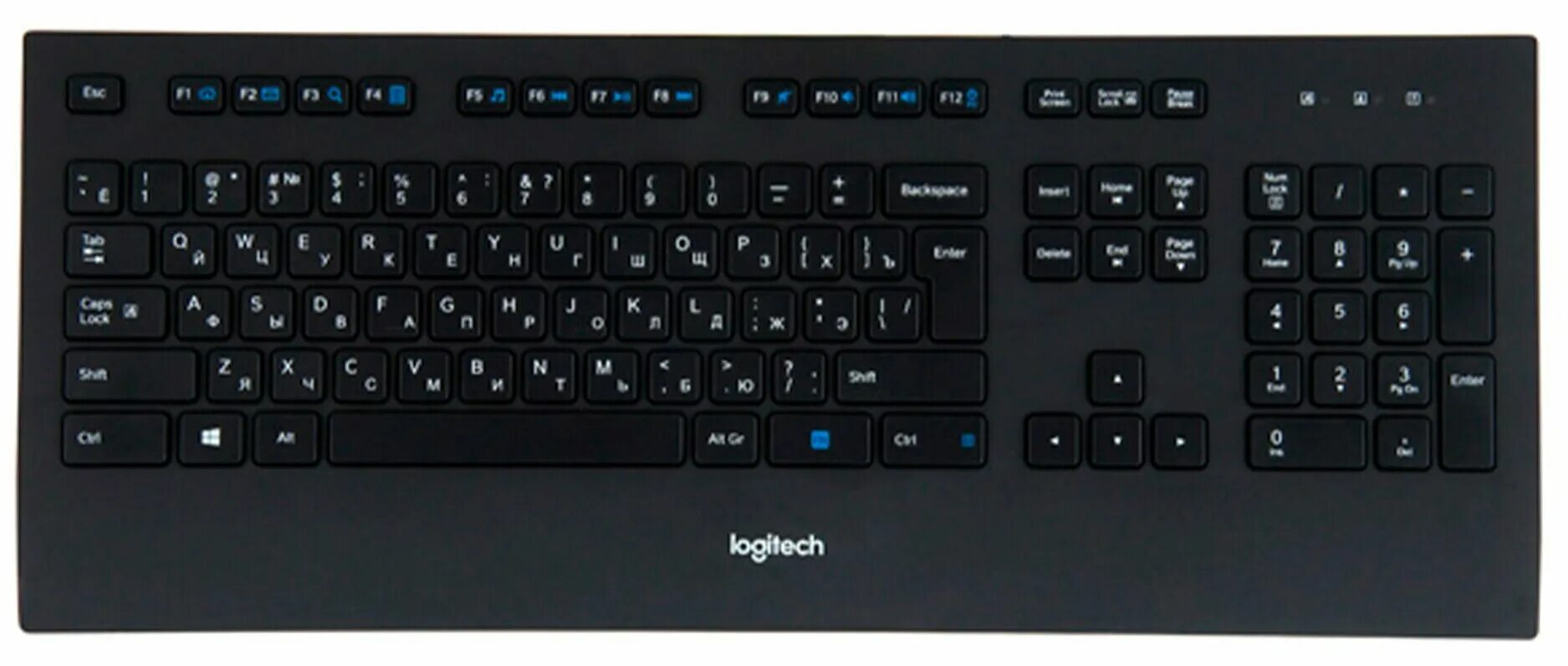 Logitech раскладка