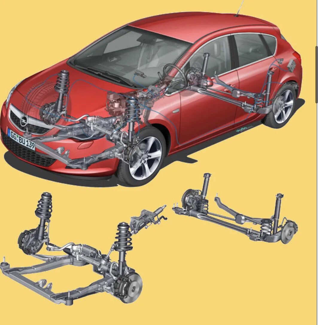 Opel Astra j передняя подвеска.