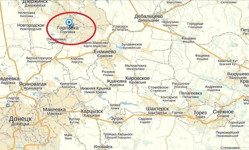 Донецк горловка на карте. Горловка дебальцево расстояние. Горловка на карте донбасса. Карта донецк горловка. Донецк на карте.