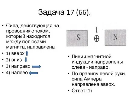 Сила тока в постоянном магните