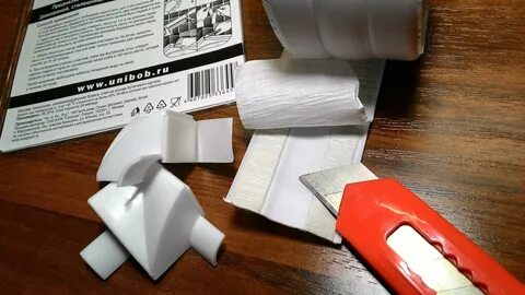 Как приклеить на углы бордюрную ленту