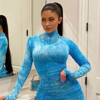 Kylie Jenner's Blue Body-Con Dress From Sorella Boutique POPSUGAR Fash...