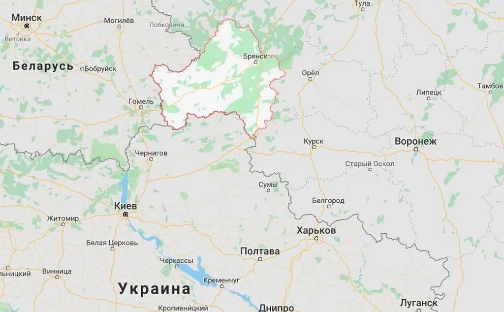 Брянск на карте граница с Украиной. Брянск граница с Украиной. Карта границы Брянской области и Украины на карте. Брянск карта России и границы с Украиной.