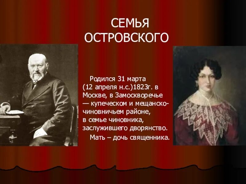 Мария васильевна бахметьева. Островский александр николаевич семья. Семья островских. Александр островский семья. Родители островского александра николаевича.