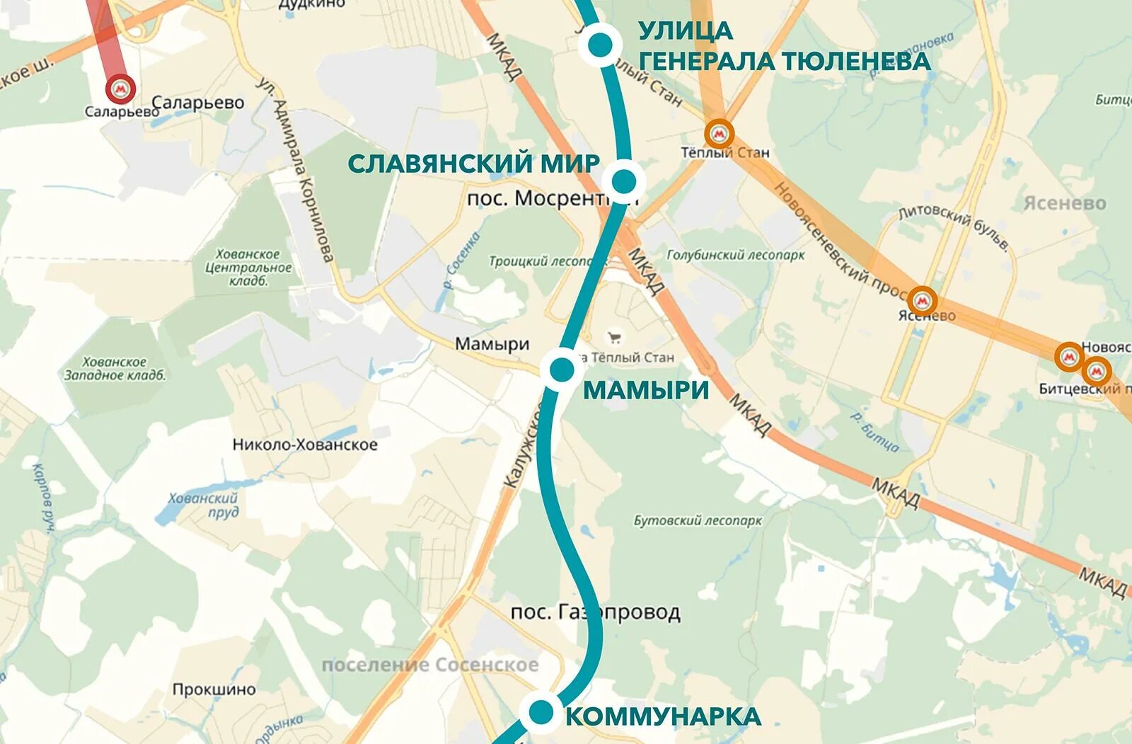 М коммунарка как доехать