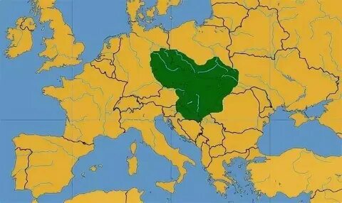Великая моравия на карте
