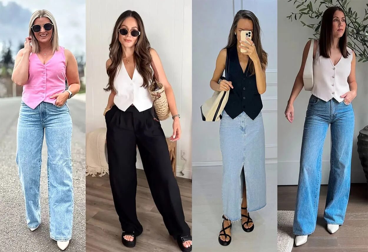 Gilet en jean femme 20 looks street style inspirants Womens fashion casual out