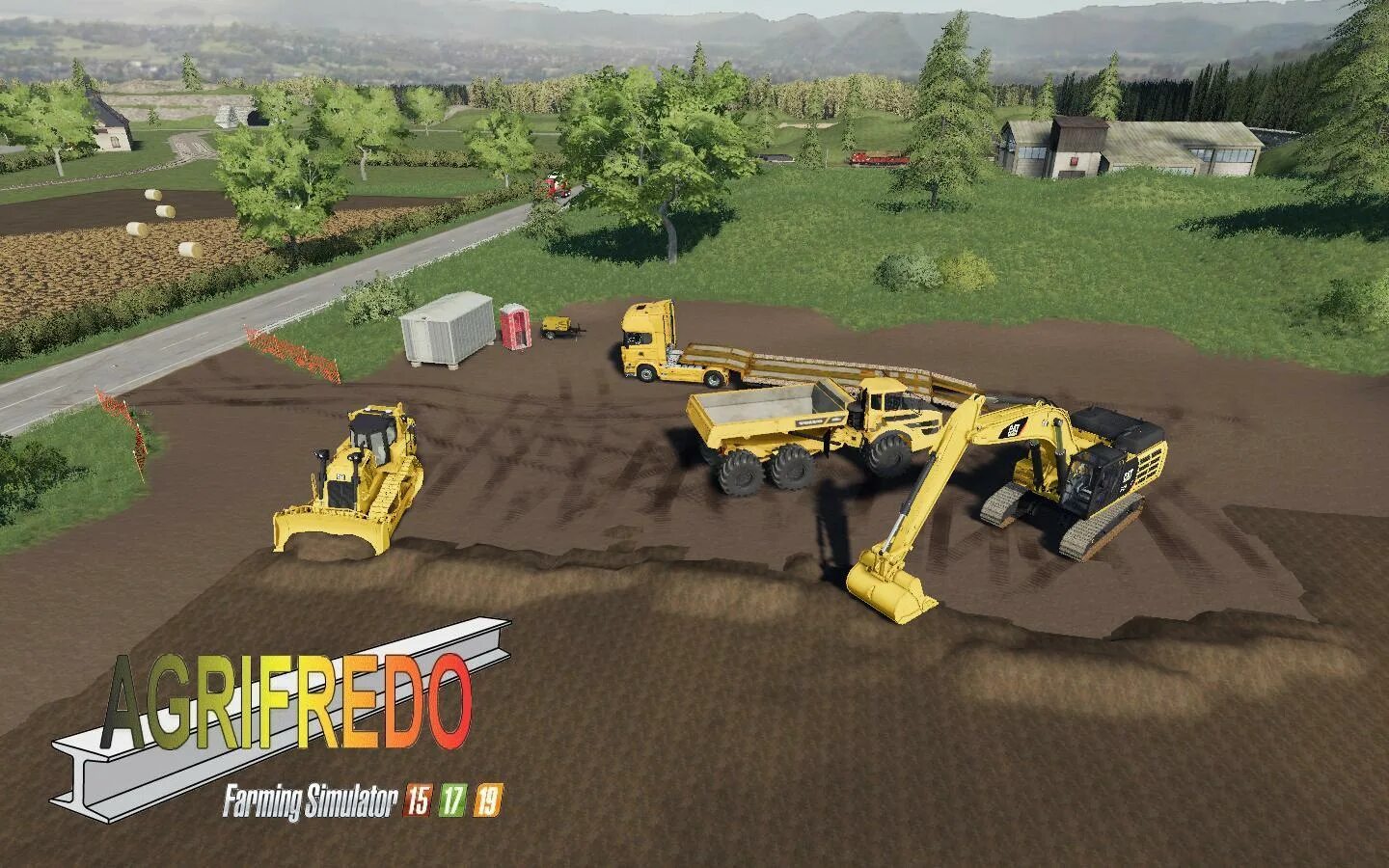 FS 19 TP. Farming Simulator 2019 стройка. Ферма симулятор 22. FS 19 грейдер.