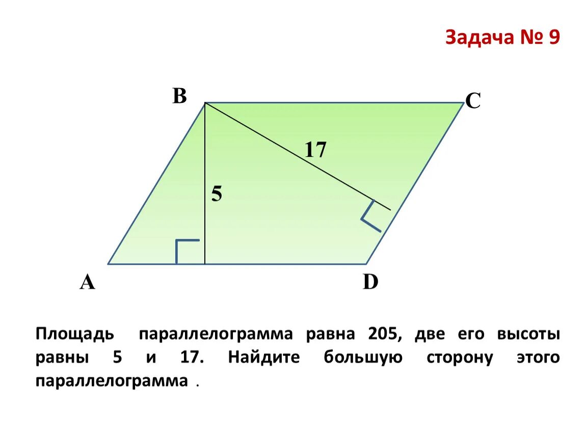 Как найти высоту параллелограмма зная стороны. Площадь параллелограмма 8 класс геометрия. Задачи на площадь параллелограмма 8. Площадь параллелограмма задачи. Площадь параллелограмма задачи с решением.