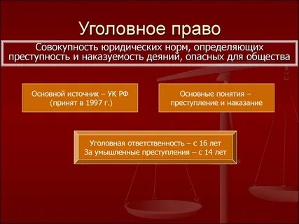 Уголовное право понятие и определение