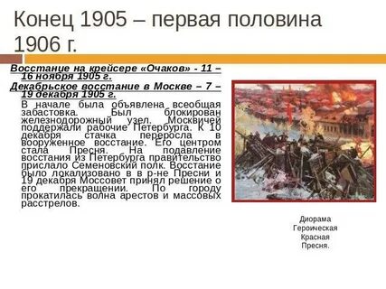 К событиям 1905 г относится