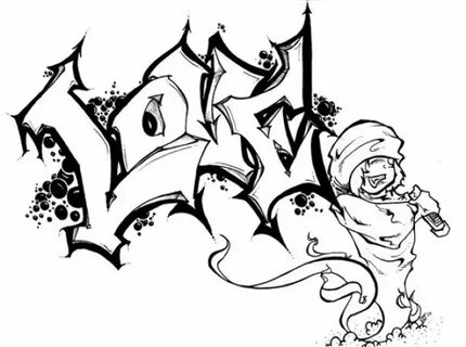 drawings of graffiti words