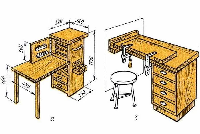 Высота стола в мастерской. Чертеж верстака. Слесарный верстак чертежи с размерами. Верстак в гараж чертеж. Верстак в мастерскую чертежи.